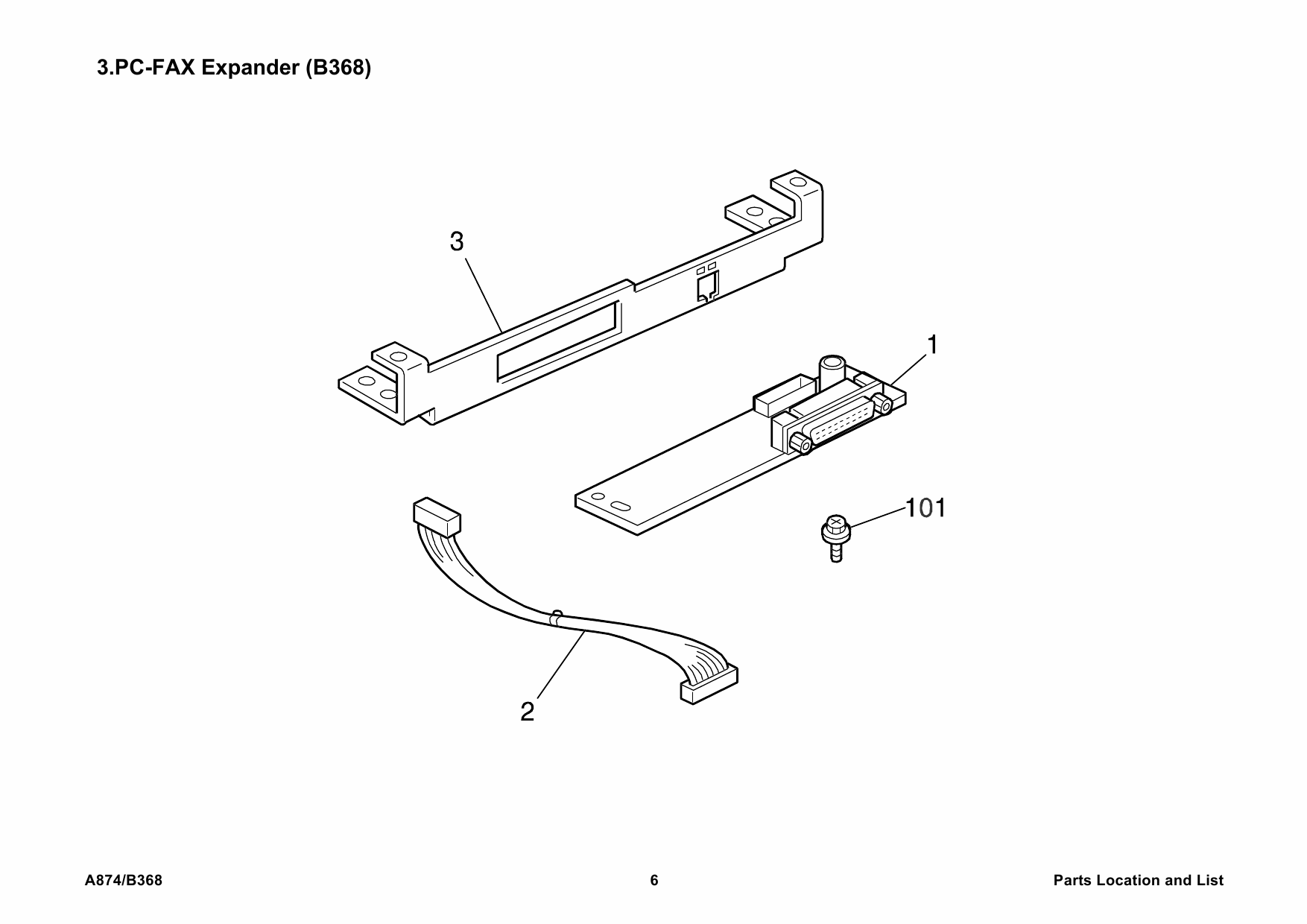 RICOH Options A874 B368 FAX-OPTION Parts Catalog PDF download-3